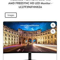 27" Samsung Curved Monitor