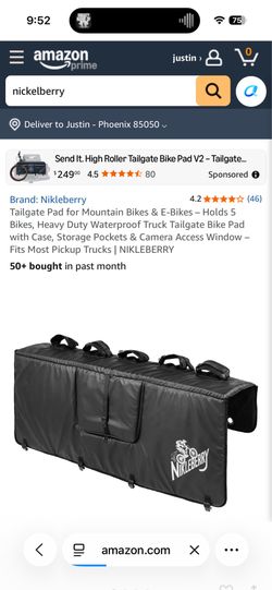 Tailgate bike pad
