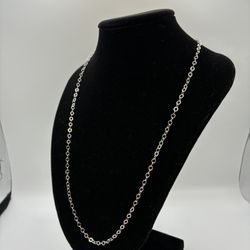 925 Sterling Silver Cable Chain Bracelet 9” 2mm - Taxco Mexico Handcrafted