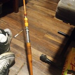 Really Old Custom Bamboo Casting Rod Great Shape 100 Bucks