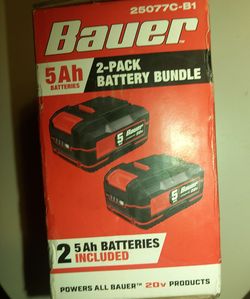Bauer 5Ah 2-Pack Battery Bundle