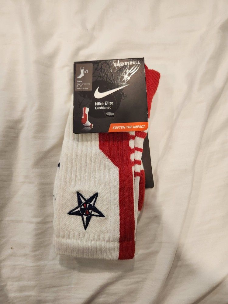 Team USA 2008 Olympics Nike Elite Socks L Sz8-12