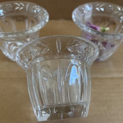 Vintage Mikasa Celebrations crystal votives