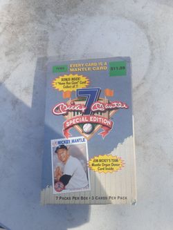 Mickey Mantle Special Edition Baseball Card Box