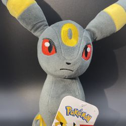 Pokemon Umbreon Eevee Evolution 8” Plush Jazwares Stuffed Toy NWT