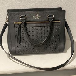 Kate Spade gray  leather purse