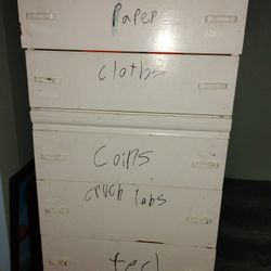 Dresser With Writing And Very Hard To Open At Times Could Use Some TLC However It Is Very Solid