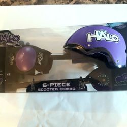 NEW HALO RISE ABOVE 6 PIECE INLINE SCOOTER COMBO SET for Ages 5+