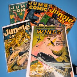 5 1950’s Fiction House Golden Age Comics