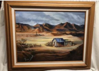 Original Oil on Canvas “HIGH DESERT” by the Late Geneve “GENNY” Ryan