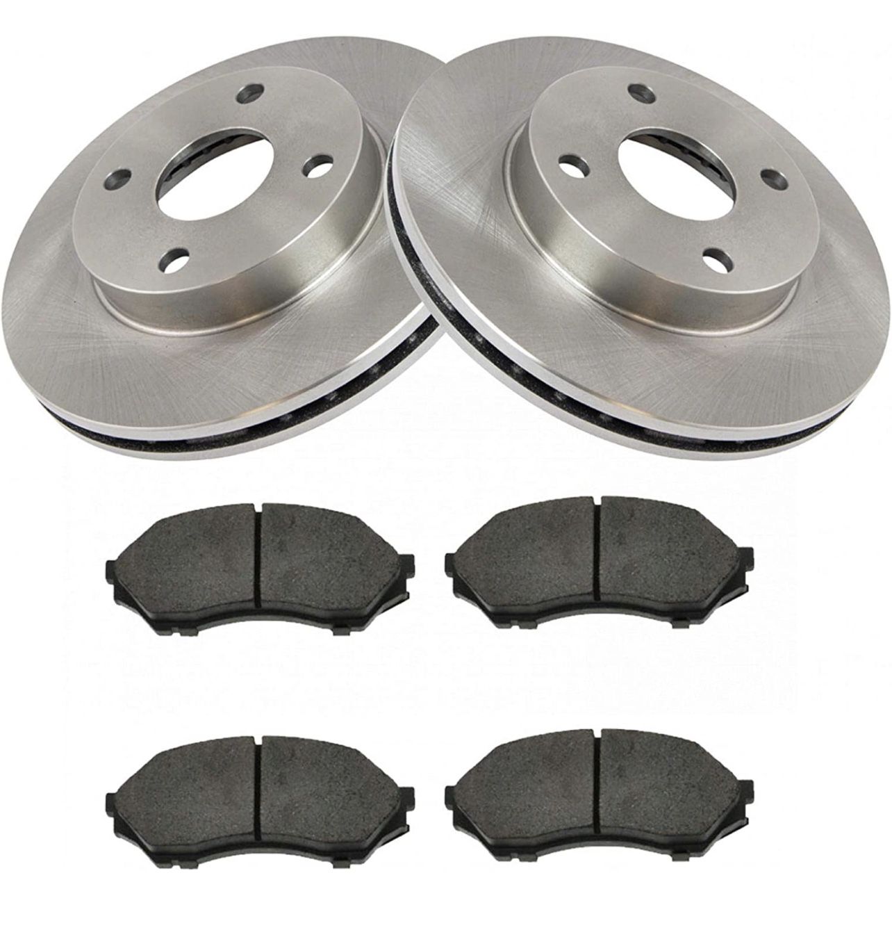 Set Of Front Rotors And Pads For Mazda Protege - New