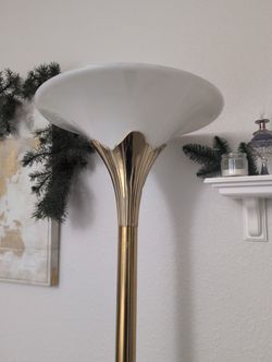 Vintage Brass Floor Lamp