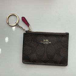 Coach Brown Keychain Wallet