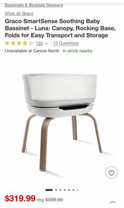 Graco SmartSense Soothing Baby Bassinet