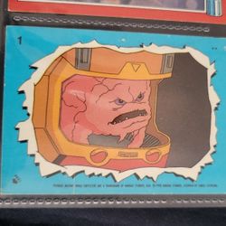 1990 TMNT Krang Vintage Original Trading Sticker #1 