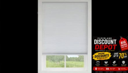 Levolor Cordless White Cellular Window Shade Blind