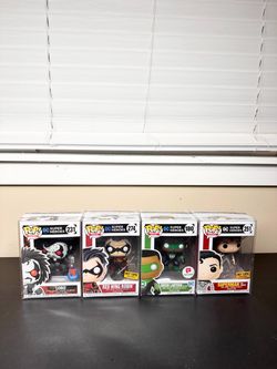 Funko Pop DC Super Heroes Lot of 4