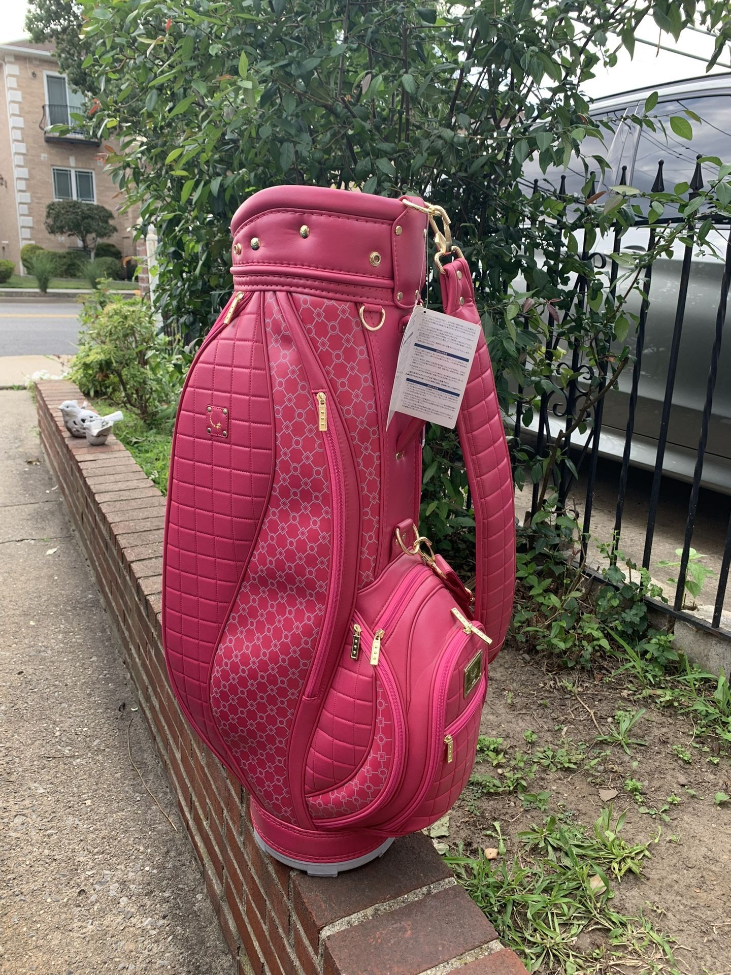 Brand New Pink Golf Bag TRADE 4 10.5 White Nike