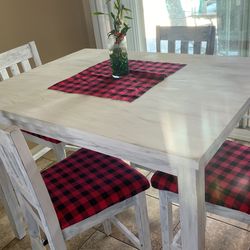 Rustic Farm Table in City Living