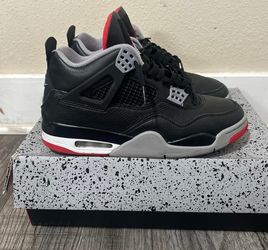 Men’s Jordan Retro 4s Bred Leather