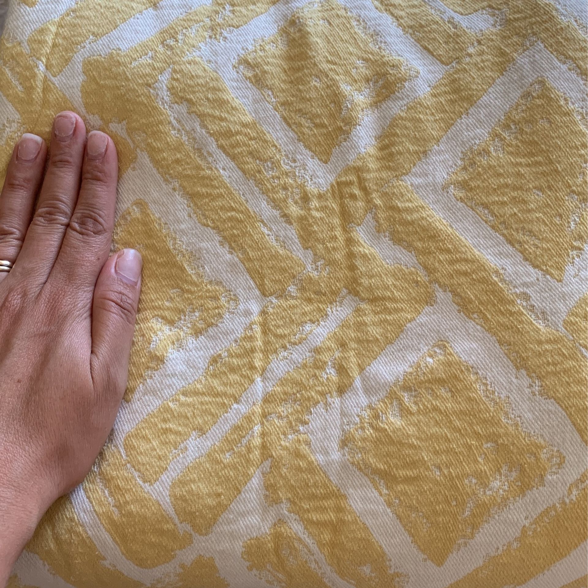 Yellow Patterned Curtains (2)