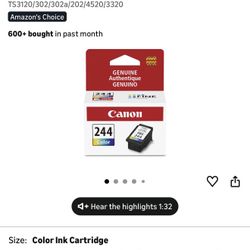Canon CL-244 Genuine Color Ink Cartridge, Compatible with iP2820, MX492, MG2420/2520/2920/2922/2924/3020/2525, TS3120/302/302a/202/4520/3320