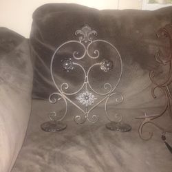 Candle Holders And Big Sign For Yard