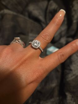 Sterling Silver Cz 7.5 Ring