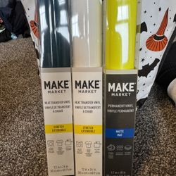 Heat transfer Vinyl Rolls Bundle $38