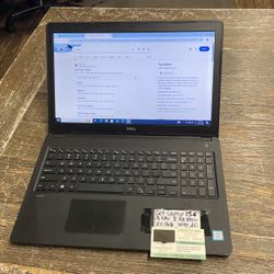 Dell Laptop 15.6” i5 8GB 120GB  $220