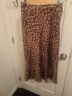 Leopard print skirt