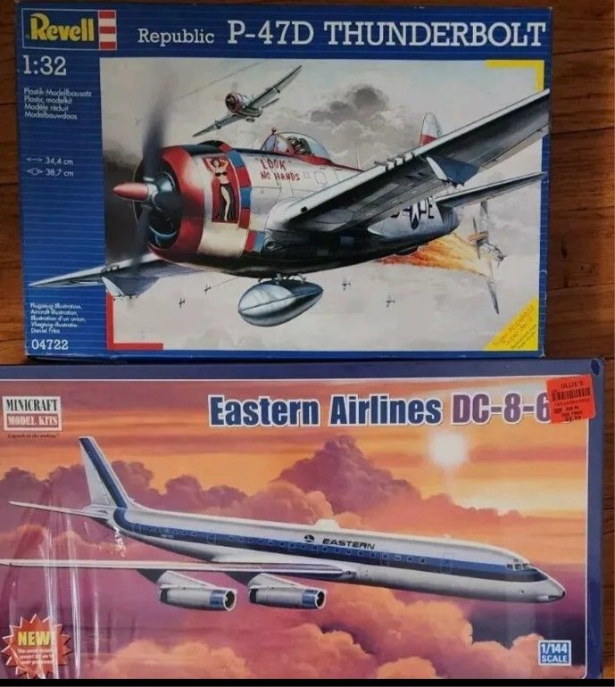 Revell Thunderbolt Model Airplane Lot