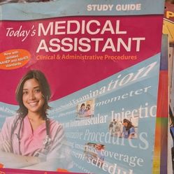 Today's Medical Assistant Clinical & Administrative Procedures CAAHEP and ABHES. Bonewit-West, Hunt, Applegate. Study Guide 1270 Pages,  10 7/8 x 8 1/