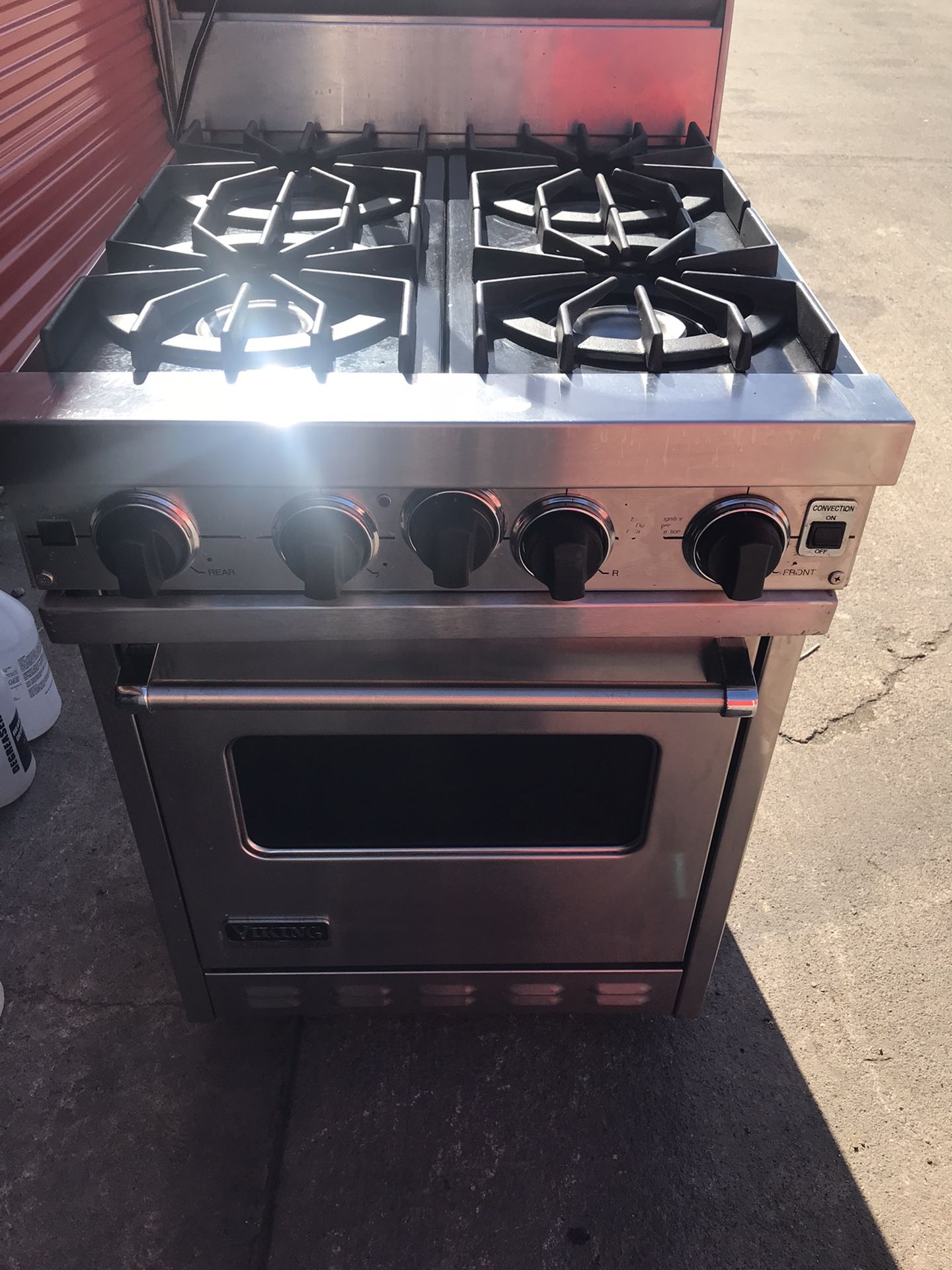 Viking Professional Stove 24” Natural Gas 4 Burners