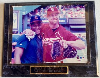 1998 Sosa & McGuire - All Time Home Run ⚾️ Baseball Kings Plaque