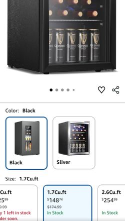 Antarctic Star Beverage Refrigerator Cooler 68 Can, Mini Fridge with Glass Door for Beer Drinks Wine,Freestanding Small Fridge with Electronic Tempera