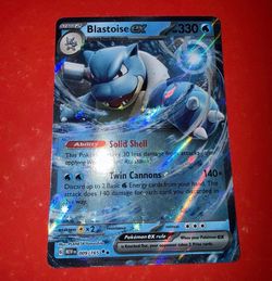 Blastoise ex 009/165 Scarlet & Violet 151 Double Rare Holo Pokemon card
