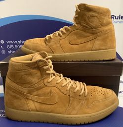 Size 12M|Reconditioned Air Jordan 1 High Wheat Men’s Size 12