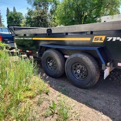 2021 Dump Trailer 14 Foot !  One Owner 