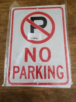 No parking signs