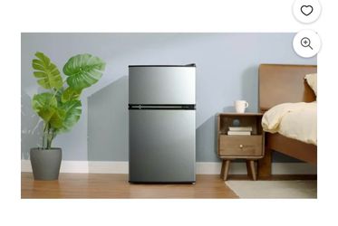 Mainstays 3.2 Cu Ft 2-Door Refrigerator w/Freezer, microwave and airfryer