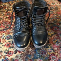 Woman’s Black Combat Boots Size 7