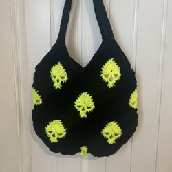 Skull Crochet Purse 