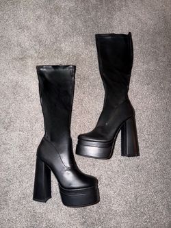 Platform Knee High Boots