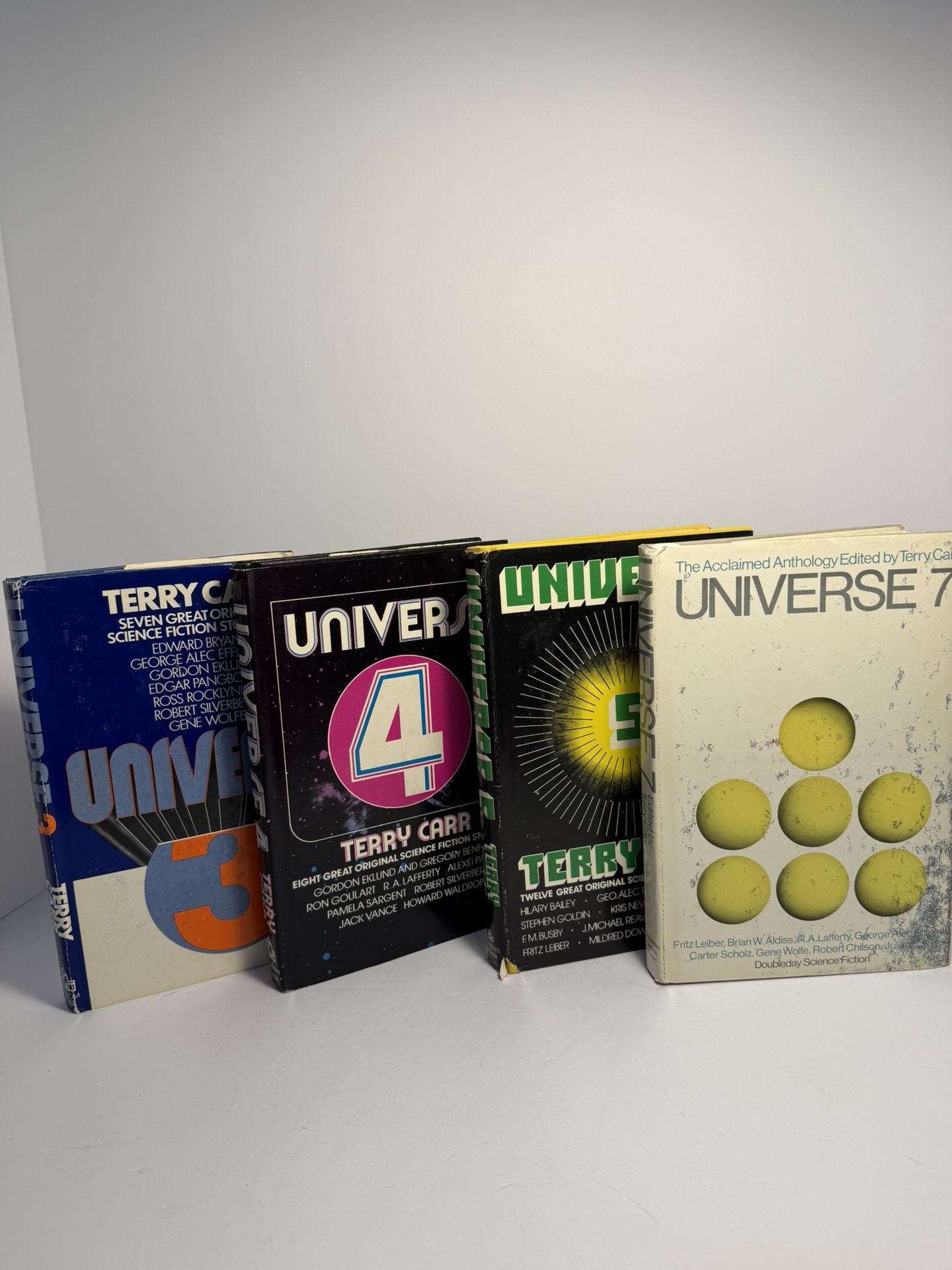 Vintage Sci-Fi Book Set – Universe 3, 4, 5, 7 by Terry Carr