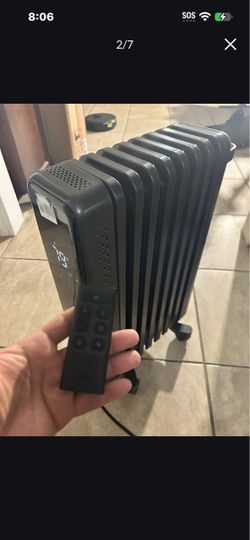 Oil-Filled Radiator Space Heater with Remote