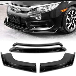Bottom Lip Kit For Front Bumper & Rear Shark Fin Diffuser