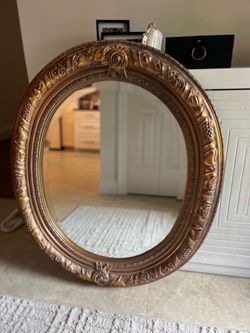 Large oval mirror