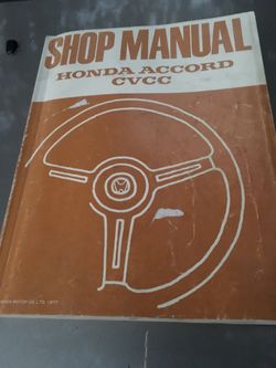 1976-77 Honda Accord repair manual