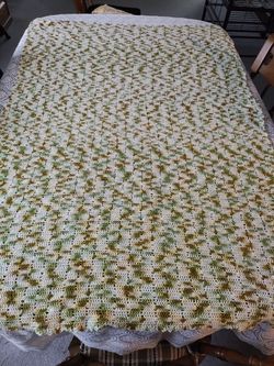 Large Table Topper. Great Shape. Made By Me Years Ago